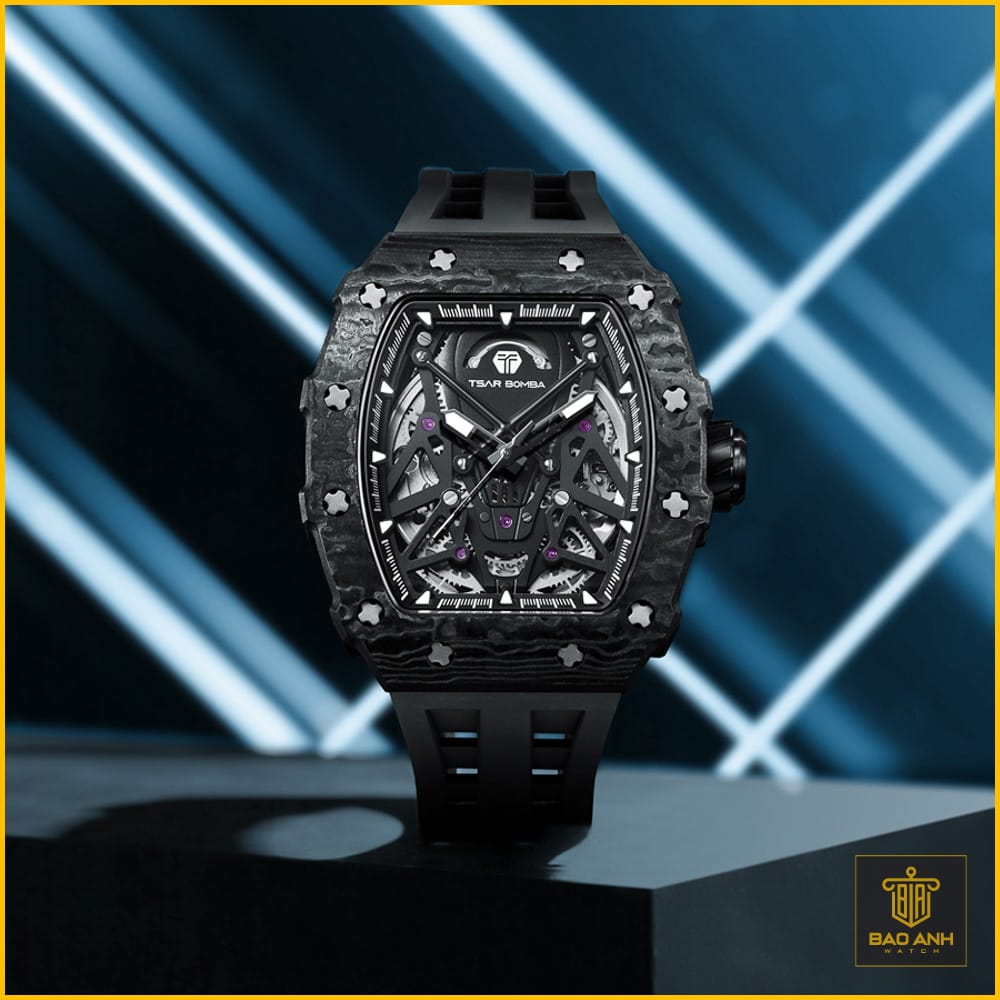 Đồng hồ Tsar Bomba TB8207CF-01 Carbon