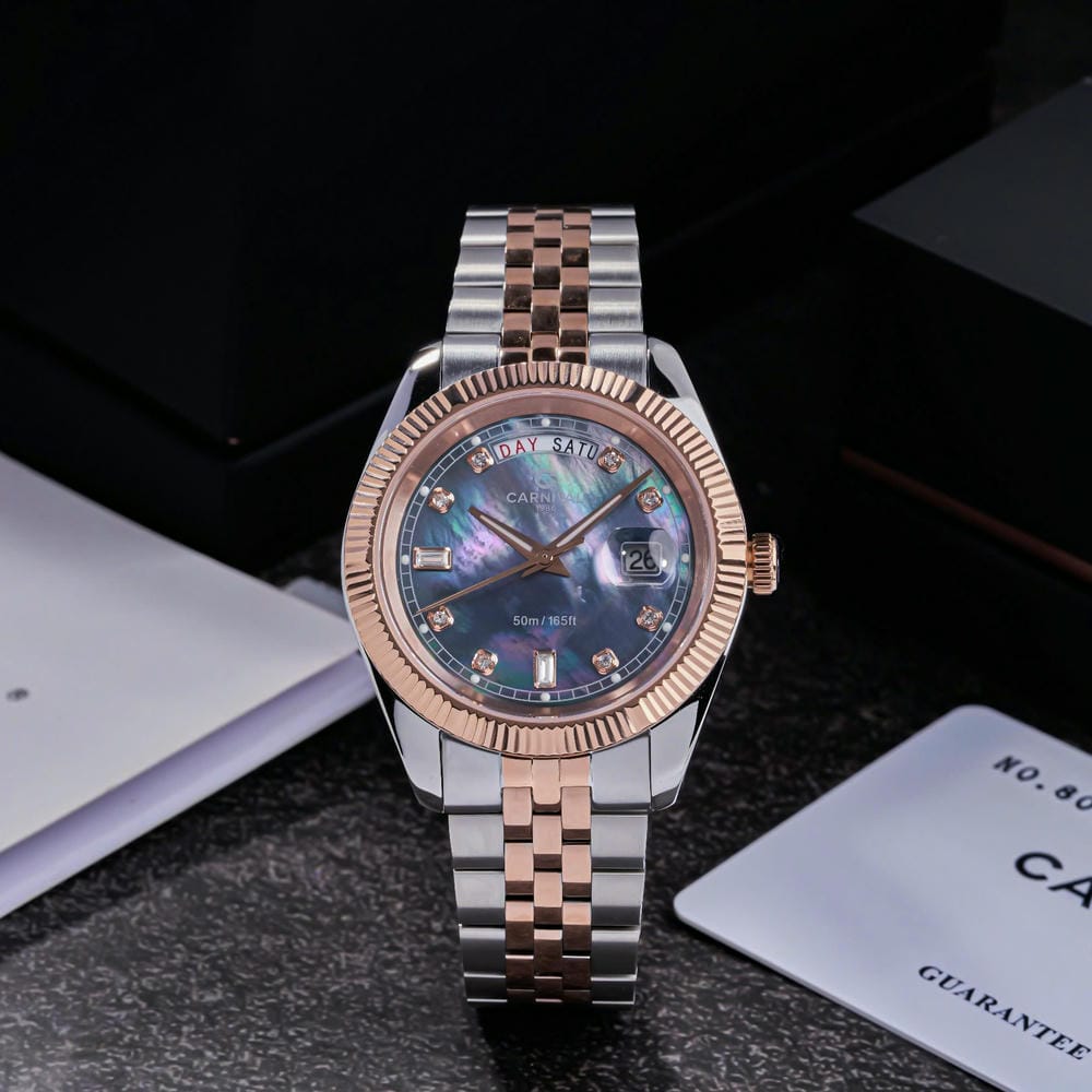 Đồng hồ Nam Carnival 8190G-CH-DK (Xà cừ đen)