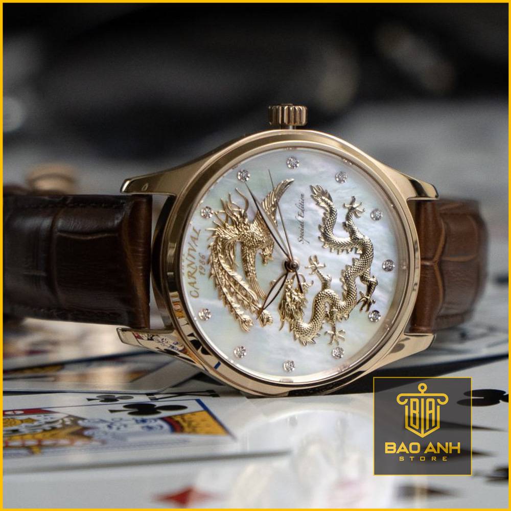 Đồng hồ nam Carnival 8101G-T | Long Phụng
