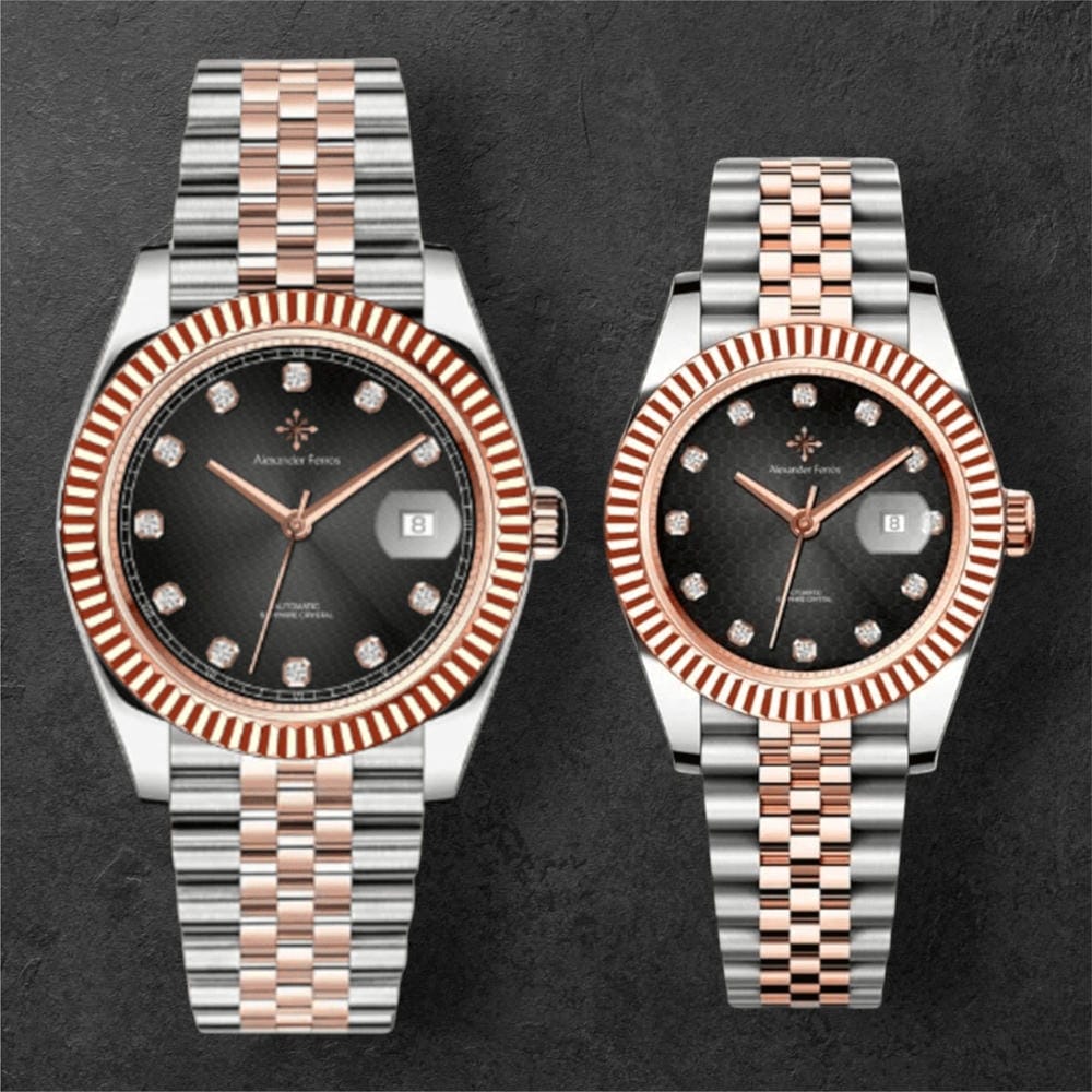 Đồng Hồ Cặp Alexander Ferros 8192D-01 & 8032D-01