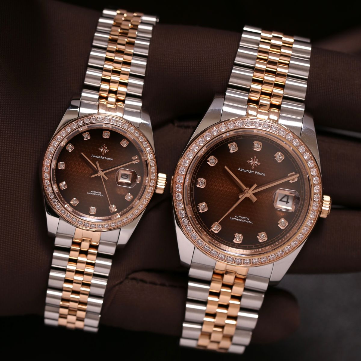 Đồng Hồ Cặp Alexander Ferros 8201D-08 & 8021D-08