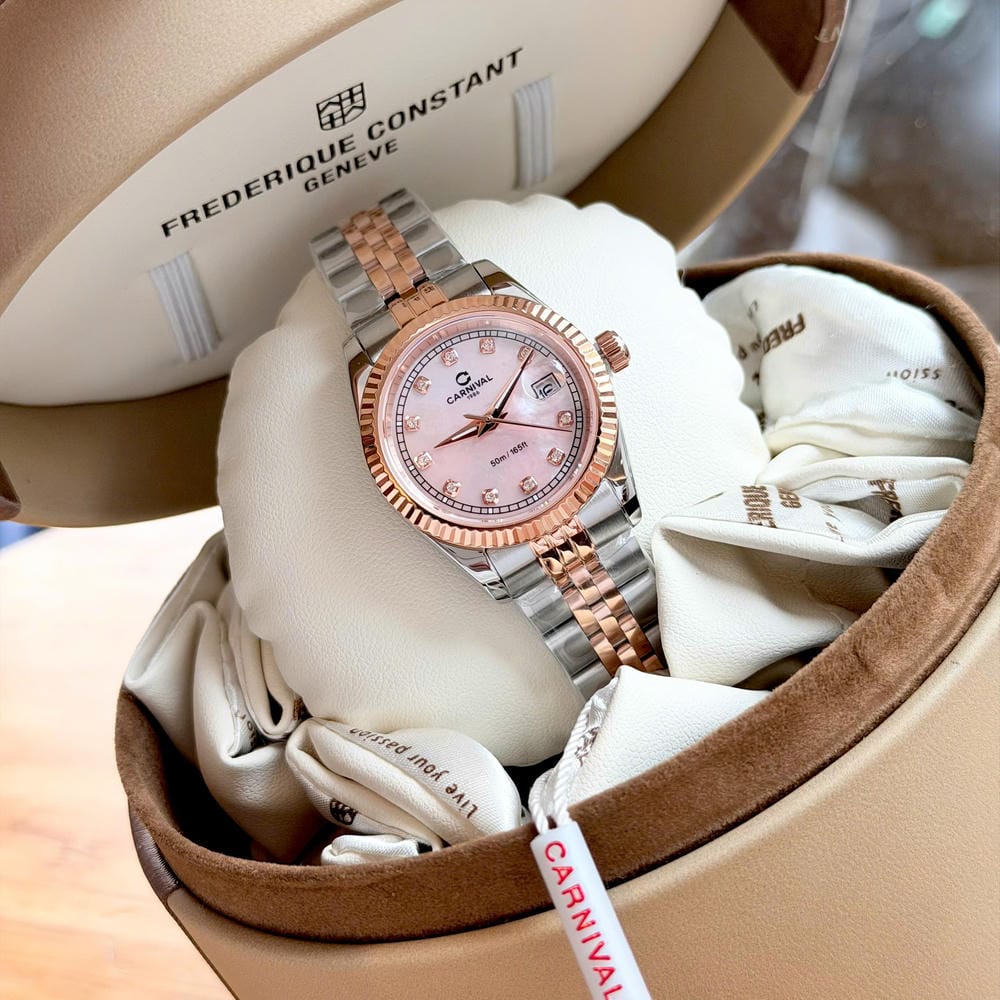 Đồng hồ Nữ Carnival 8131L-CH-HK (Xà cừ hồng)