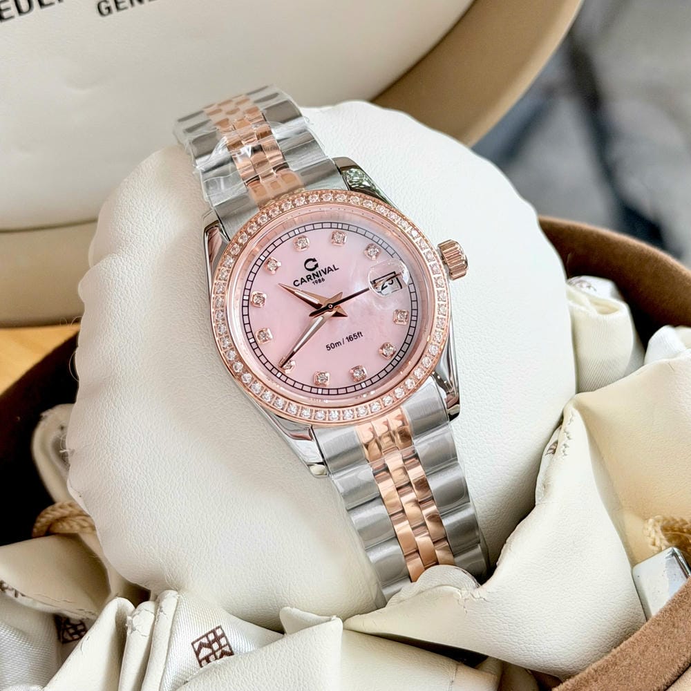 Đồng hồ Nữ Carnival 8131L2-CH-HK ( Xà Cừ Hồng )